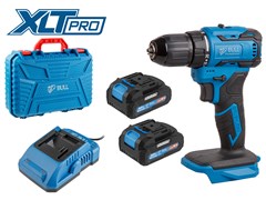 Аккум. дрель-шуруповерт BULL SR 1804 в чем. XLTpro БЕСЩЕТ., Импульс., 18 В, 45 Н*м, 2х2 А*ч, з/у 2 А ЦЕ-5649683175