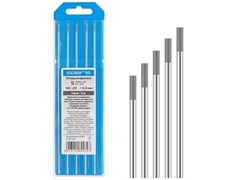 Электрод вольфрамовый серый WC-20, Ф 3,0 мм (набор 5 шт) SOLARIS ЦЕ-0017563648