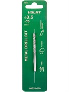 Сверло по металлу ц/х 3.5х39х70 мм HSS ВОЛАТ ЦБ-0234503808