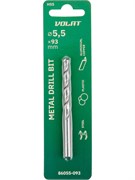 Сверло по металлу ц/х 5.5х57х93 мм HSS ВОЛАТ ЦБ-0017304838