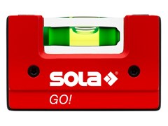 Уровень 68 мм 1 глазок пластм. GO! CLIP! (SOLA) ЦБ-0766317160