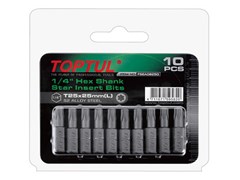 Насадка TORX T25*25 1/4" 10шт блистер TOPTUL (FSEA0825G) ЦВ-0119846461