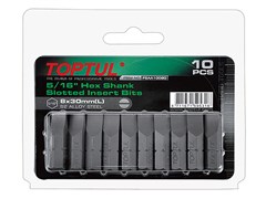 Насадка шлицевая 5/16" 1,2х6,5х30м 10шт блистер TOPTUL (FSAA106EG) ЦВ-0711739800