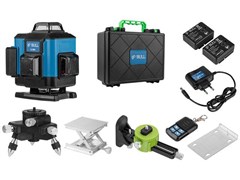 Нивелир лазерный BULL LL 3404 в чем. + аксессуары 4х360°, до 60 м, +/- 0.3 мм/м, зеленый ЦГ-0317983728