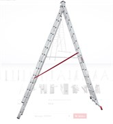 Лестница алюм. 3-х секц. 355/892/367см 3х14 ступ., 23,2кг  NV323 Новая Высота ЦВ-3644281000