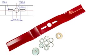Нож для газонокосилки 53 см изогн. универсальный ЦЗ-0463035663