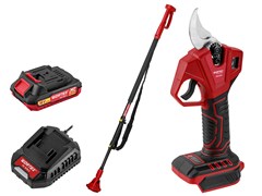 Аккум. секатор WORTEX CBS 2030 в кор. ALL1 SET + телескопическая штанга ЦЗ-0700205825