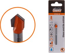 Сверло по кафелю/стеклу  8x58 мм трехгр. хвостовик GEPARD (GP2082-08) ЦЗ-1720513962