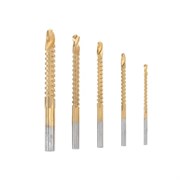 Набор cверл-фрез по металлу 3-4-5-6-8мм, HSS, ТИТАН, цилиндрический хвостовик, 5 шт. KRANZ ЦЗ-4440006235
