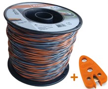 Струна 2,4 мм x 345 м STIHL Carbon крестообразного сечения, серо-оранжевый + Шнайдер 0000 930 4320Ш