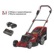 Газонокосилка 2 в 1 бесщёточная 2х18В, бесщёточный двигатель, 43 см STAVR SLM 36BL-430-2 (2х4.0 Ач, ЗУ 60 мин) 9060300022