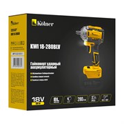 Гайковёрт аккумуляторный Kolner KWI 18-280BLV, 18В 8022300030