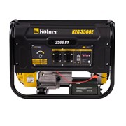 Генератор бензиновый 3.5 кВт, электростартер LCD, 2х230 В, 15л, Kolner KEG 3500Е 8040200256