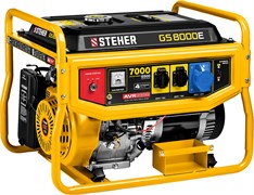 STEHER 7000 Вт, бензиновый генератор с электростартером (GS-8000E) GS-8000Е