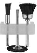 STAYER 3 шт., набор щеток нейлоновых для гравёра (29914-H3) 29914-H3