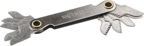 STAYER шаг метрич. резьбы 0.5 - 1.75 мм, шаг трубной резьбы 0.907 и 1.07 мм, (27, 28 tpi), резьбомер, Professional (28041) 28041