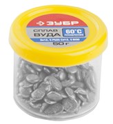 ЗУБР ВУДА, (Sn12.5, Pb25, Cd12, 5Bi50 ), 60°C, 50 г, легкоплавкий сплав в гранулах (55458-050) 55458-050