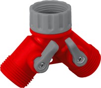 GRINDA GS-2, 3/4″, двухканальный, с внутренней резьбой, ударопрочный пластик, поливочный распределит, шт 8-426310_z01