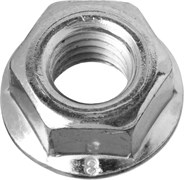 ЗУБР DIN 6923, кл. пр. 6, M10, цинк, 5 кг, гайка с фланцем (303630-10) 303630-10