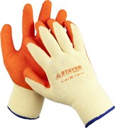 STAYER HARD PRO, L-XL, перчатки с рельефным латексным покрытием, особопрочные, противоскользящие, 10 класс (11407-XL) 11407-XL