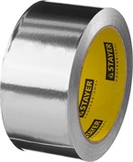 STAYER ProTape, 50 мм, 25 м, до 120 °С, самоклеящаяся алюминиевая лента, Professional (12268-50-25), шт 12268-50-25