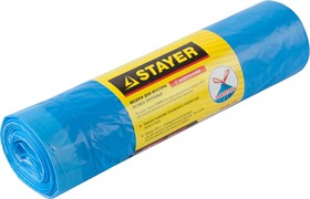 Мусорные мешки Stayer 120л, 10шт, особопрочные, особопрочные с завязками, синие, COMFORT, шт 39155-120