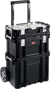 KETER SMART ROLLING, 564 х 373 х 700 мм, (22″), набор пластиковый ящик-тележка + ящик для инструментов + ящик органайзер (38390-22) 38390-22