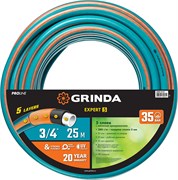 Поливочный шланг GRINDA PROLine EXPERT 5 ,3/4″ 25 м 30 атм пятислойный плетёное армирование, шт 429007-3/4-25