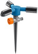 GRINDA RR-P, 75 м, 2 полив, 3 сопла, на пике, ударопрочный пластик, круговой распылитель, PROLine (40341) 40341_z03
