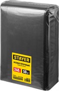 Строительные мусорные мешки STAYER 240л, 50шт, особопрочные, чёрные, HEAVY DUTY, шт 39154-240