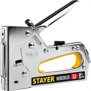 STAYER HERCULES-53, тип 53 (A/10/JT21) 23GA (6 - 14 мм)/13/300, стальной рессорный степлер, Professional (31519) 31519