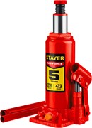 STAYER RED FORCE, 5 т, 216 - 413 мм, бутылочный гидравлический домкрат, Professional (43160-5) 43160-5_z01