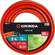Поливочный шланг GRINDA PROLine EXPERT 3 ,3/4″ 15 м 30 атм трёхслойный армированный, шт 8-429005-3/4-15_z02