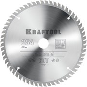 KRAFTOOL Precision, 254 х 30 мм, 60Т, пильный диск по дереву (36952-254-30), шт 36952-254-30