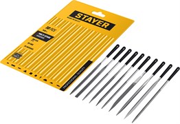 STAYER 140 мм, 10 предм., набор надфилей, Professional (16011-H10) 16011-H10_z02