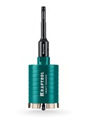 KRAFTOOL DIAMOND d 72 мм (сухое сверление с микроударом, глубина сверления 75 мм, лазерная сварка), Алмазная Коронка для подрозетников (29820-72) 29820-72