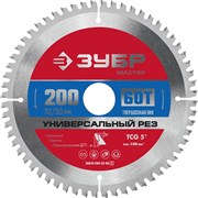ЗУБР Универсальный рез, 200 x 32/30 мм, 60Т, пильный диск по алюминию (36916-200-32-60) 36916-200-32-60_z01
