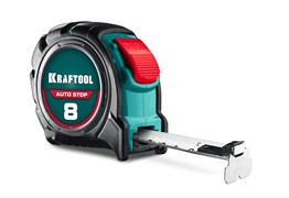KRAFTOOL AutoStop 8м х 25мм, профессиональная рулетка с автостопом (3412-8-25) 3412-8-25_z01