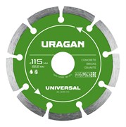 URAGAN UNIVERSAL 115 мм, диск алмазный отрезной сегментный (36705-115) 36705-115