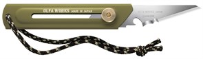 OLFA WORKS BK1 BUSHCRAFT KNIFE многоцелевой нож со сменным лезвием (OW-BK1-OD) OW-BK1-OD