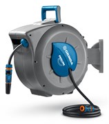 GRINDA HRA-30, шланг 30м x 1/2″, на поворотном кронштейне настенная, поливочный набор 4 предмета, ка, шт 428471