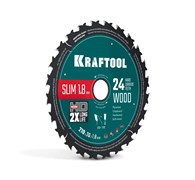 KRAFTOOL Slim wood cut 210 х 30 x 1.8 мм, 24Т, диск пильный по дереву, (36955-210-30-24) 36955-210-30-24