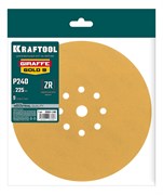 KRAFTOOL Giraffe GOLD-9 225 мм, Р240, шлифовальный круг на липучке, 9 отв. (35651-240) 35651-240