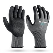 KRAFTOOL CUT PROTECT, XL (10), перчатки с кевларовой нитью для защиты от порезов, с рельефным латекс, шт 11245-XL