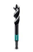 KRAFTOOL 3-Wave d14 мм, трехзаходное сверло по дереву с резьбовым центрующим острием (29513-14) 29513-14