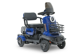 Электроскутер четырехколесный Rutrike Квадро Синий-3266 026356-3266