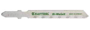 Полотна KRAFTOOL, T118AF, для эл/лобзика, Bi-Metall, по металлу (1,5-2мм), EU-хвост., шаг 1,2мм, 50м