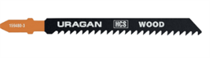 Полотна URAGAN, T111C, HCS, по дереву, ДВП, ДСП, T-хвост., шаг 3мм, 100/75мм, 2ш