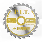 Диск пильный P.I.T. 190x30/20/16x1,4 мм 24T(ACTW10-190T24) ACTW10-190T24