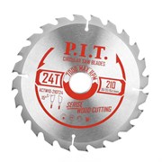 Диск пильный P.I.T. 210x30/20/16x1,4 мм 24T(ACTW10-210T24) ACTW10-210T24